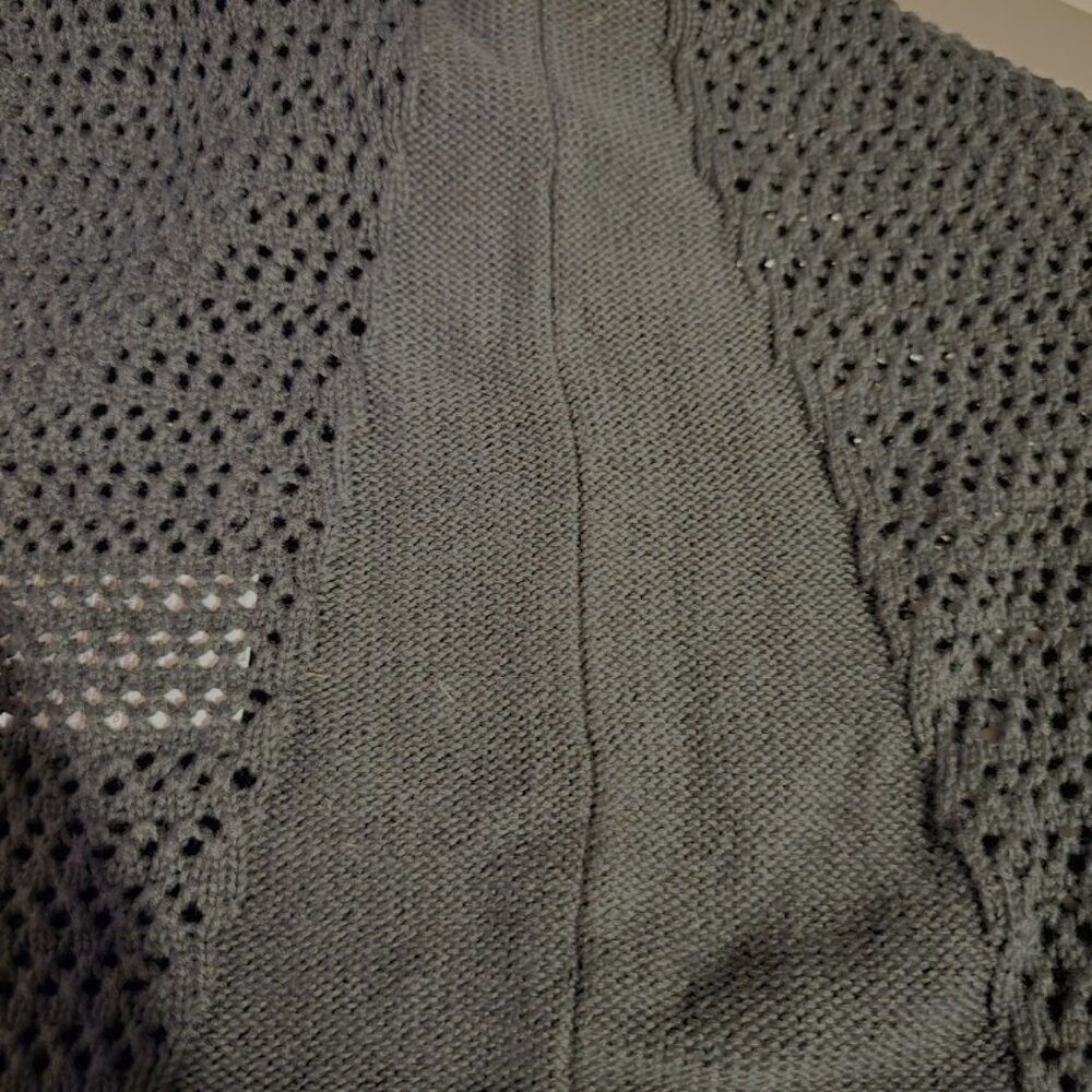 Banana Republic Black Mesh Crochet Sweater Tank Top Cover up Small - Picture 3 of 7
